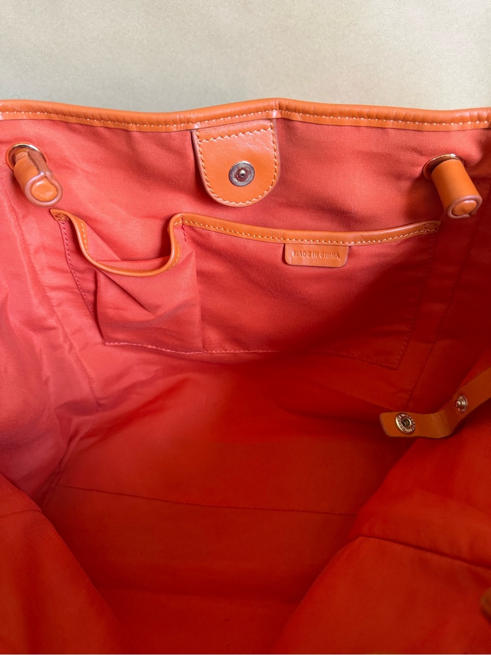 Burberry Orange Haymarket Check Coated Canvas - Picture 7 of 16